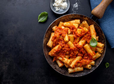 Rigatoni boloñés